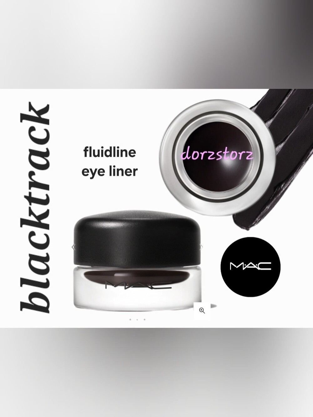 MAC Fluidline Gel Liner • BLACKTRACK • .10 oz • New in box • CLASSIC